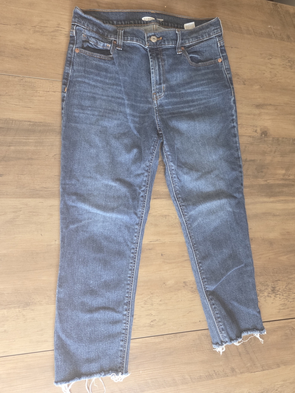 Old Navy Women's Medium Blue Boyfriend Jeans